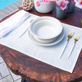 White Jungle 4-Pack Fabric Sling Placemats